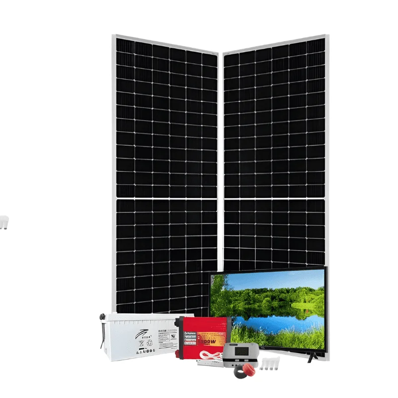 1Kw PWM Solar Kit 1000w - With Original Ritar Batteries + 22" LED Colour TV + 4 Free Bulbs + Power Extension