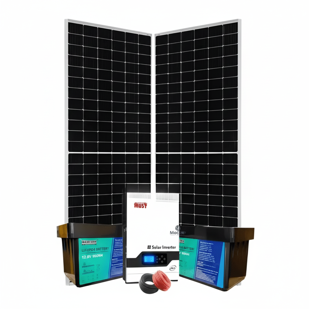 2.2Kw Lithium Solar Kit 2200w - Alltop 100ah Lithium Must Inverter