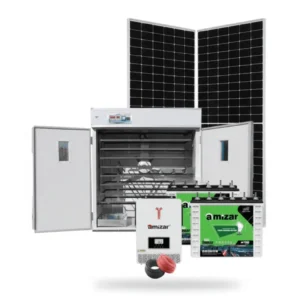 2112 Eggs Incubator + 3Kw Amizar Solar Kit 3000w - Tubular Battery Hybrid Inverter