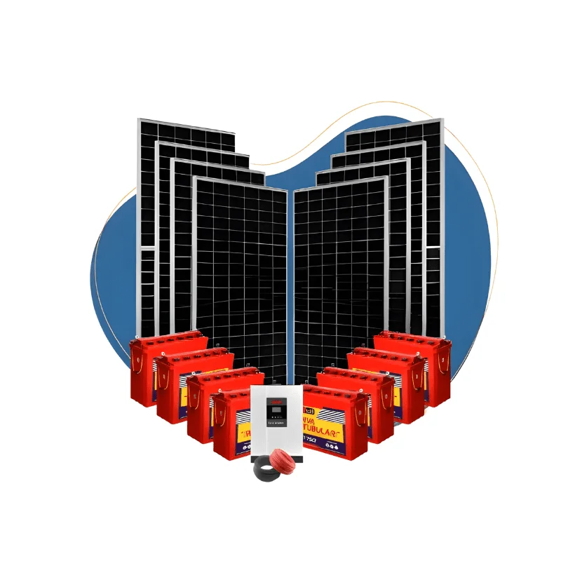 5kw-5000watts Jinko Must Hybrid Inverter Ceil Tubular Battery Super Solar Kit