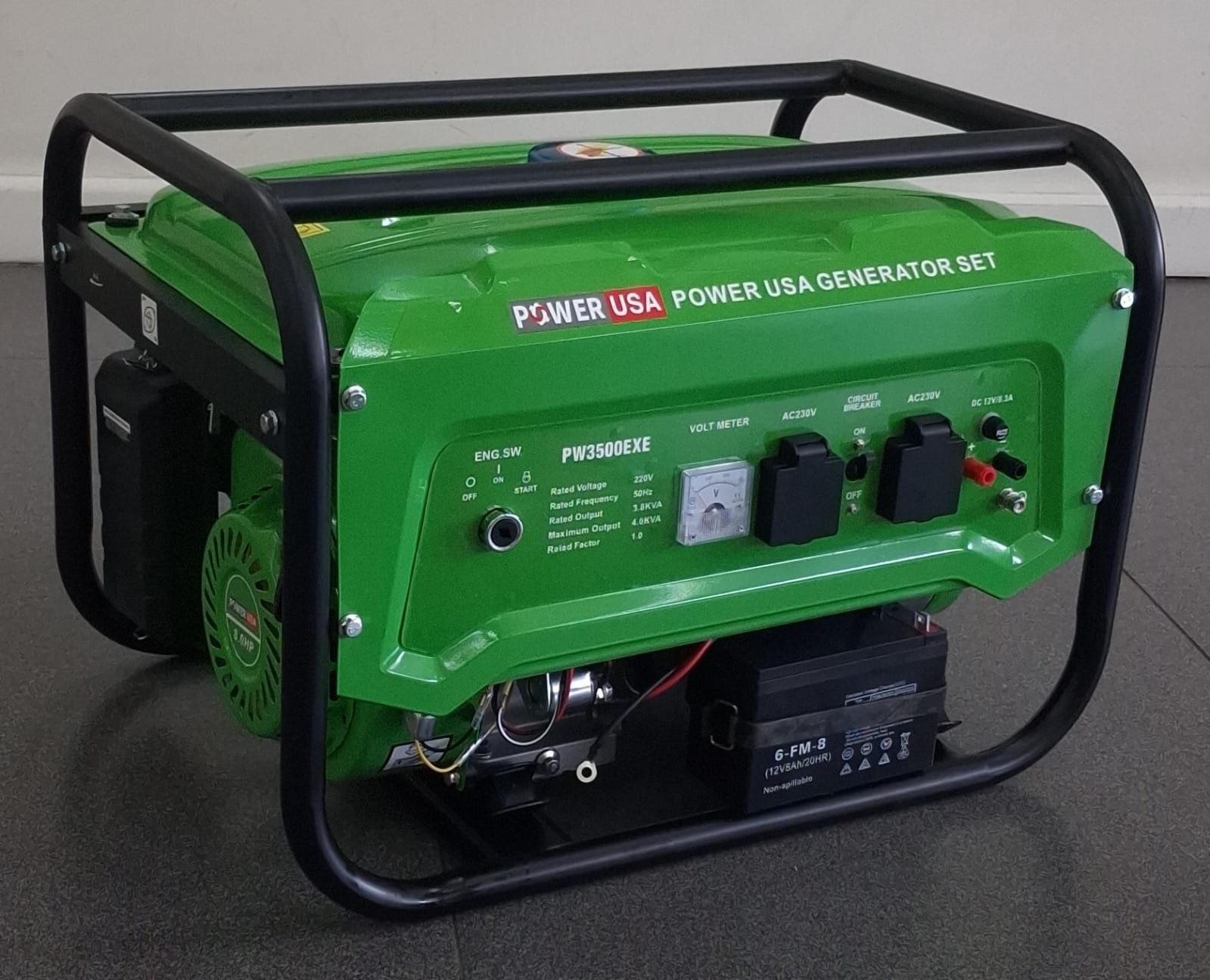 POWER USA PETROL GENERATORS -PU4500EXE 5KVA Key 🔑 Start