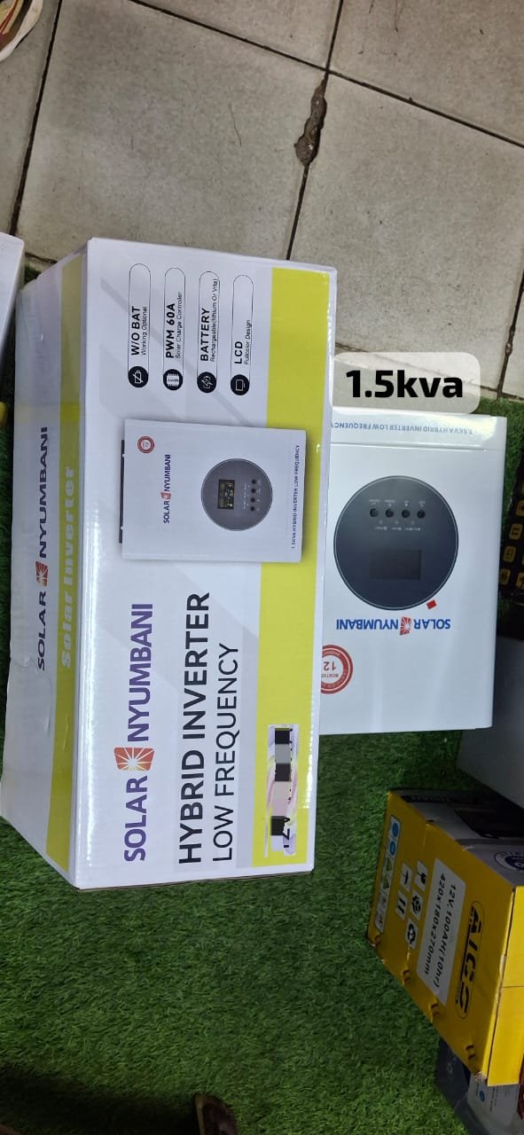 1.5kva 12v Hybrid Inverter solar Nyumbani