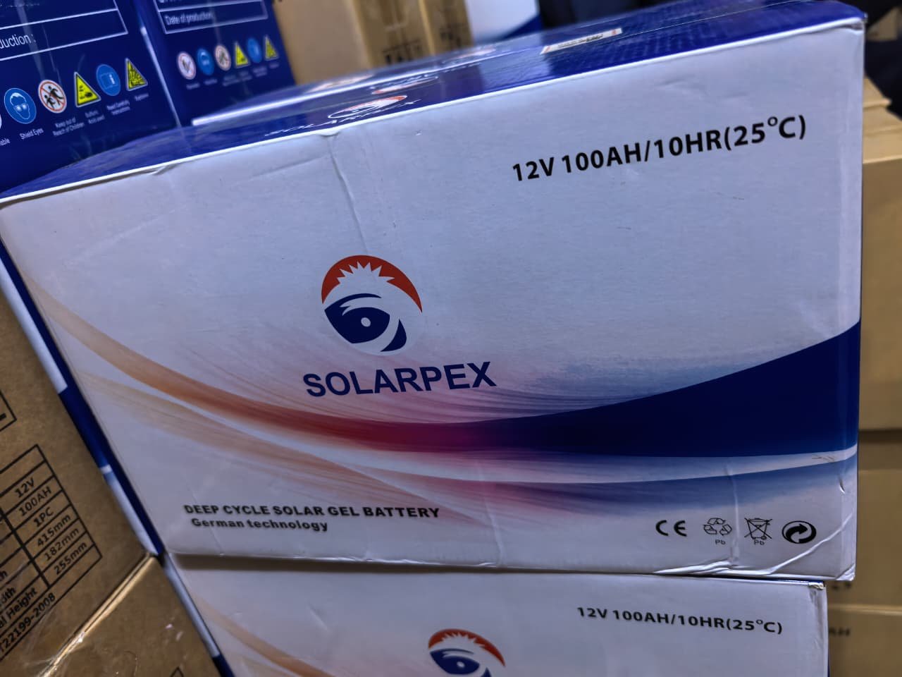100ah 12v solarpex gel battery