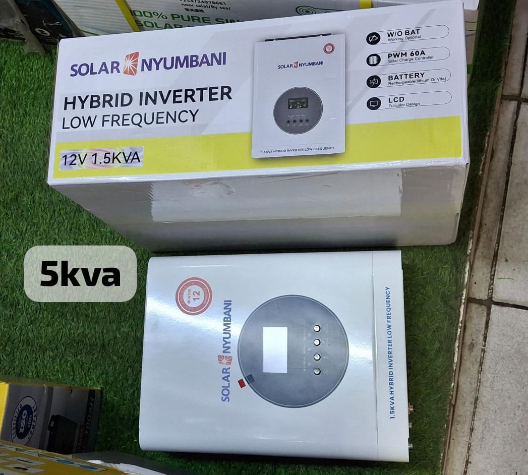 5kva 24volts solar nyumbani hybrid inverter low frequency