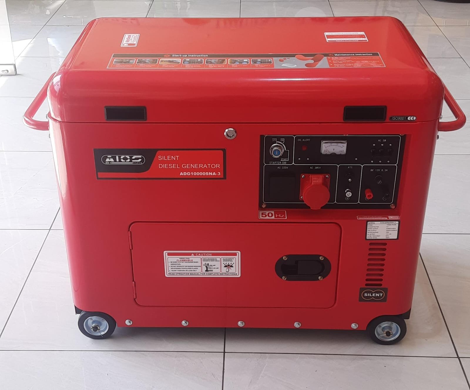 ADG10000SNA Aico Japan Diesel Generator Aircooled CLOSED TYPE Rated output 10kva SINGLE and THREE PHASE