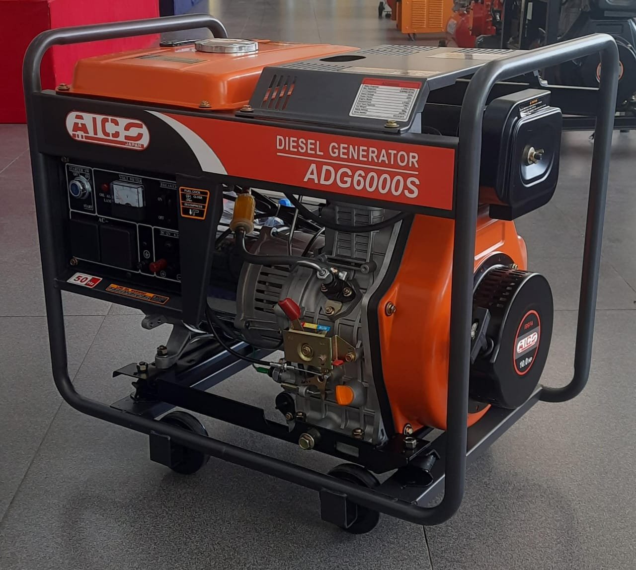 ADG6000S Aico Japan Diesel Generator Air-Cooled Rated output 7.5kva
