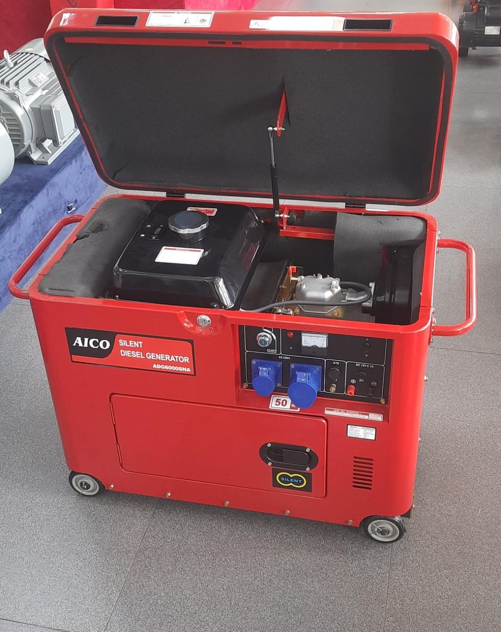 ADG8000SN Aico Japan Diesel Generator CLOSED TYPE Rated output 8.75kva WITHOUT ATS SINGLE PHASE