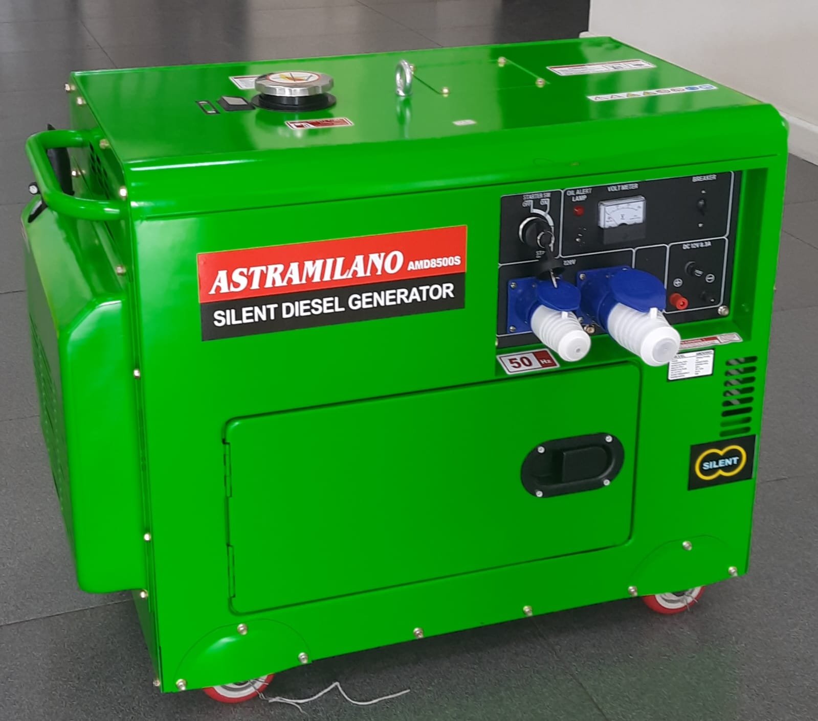 AMD8500S Astramilano Diesel Generator CLOSED TYPE Rated output 7.5kva WITHOUT ATS