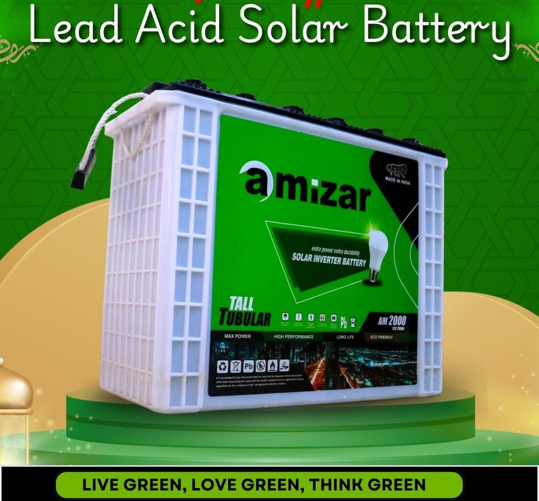 Amizar Tall Tubular Acid solar battery 200ah 12v