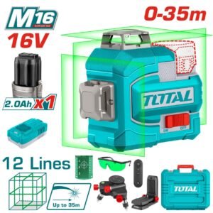 Cordless 3D laser level TLL301201 16V With 1pc 2A.H battery and charger