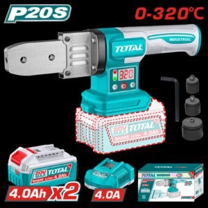Cordless Plastic tube welding tool TWTLI20182 Complete with 2pcs 4A.H battery and charger