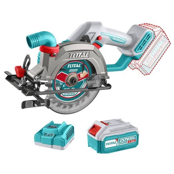 Cordless brushless Circular saw 20V TSLI14023 Complete with 4A.H battery and charger