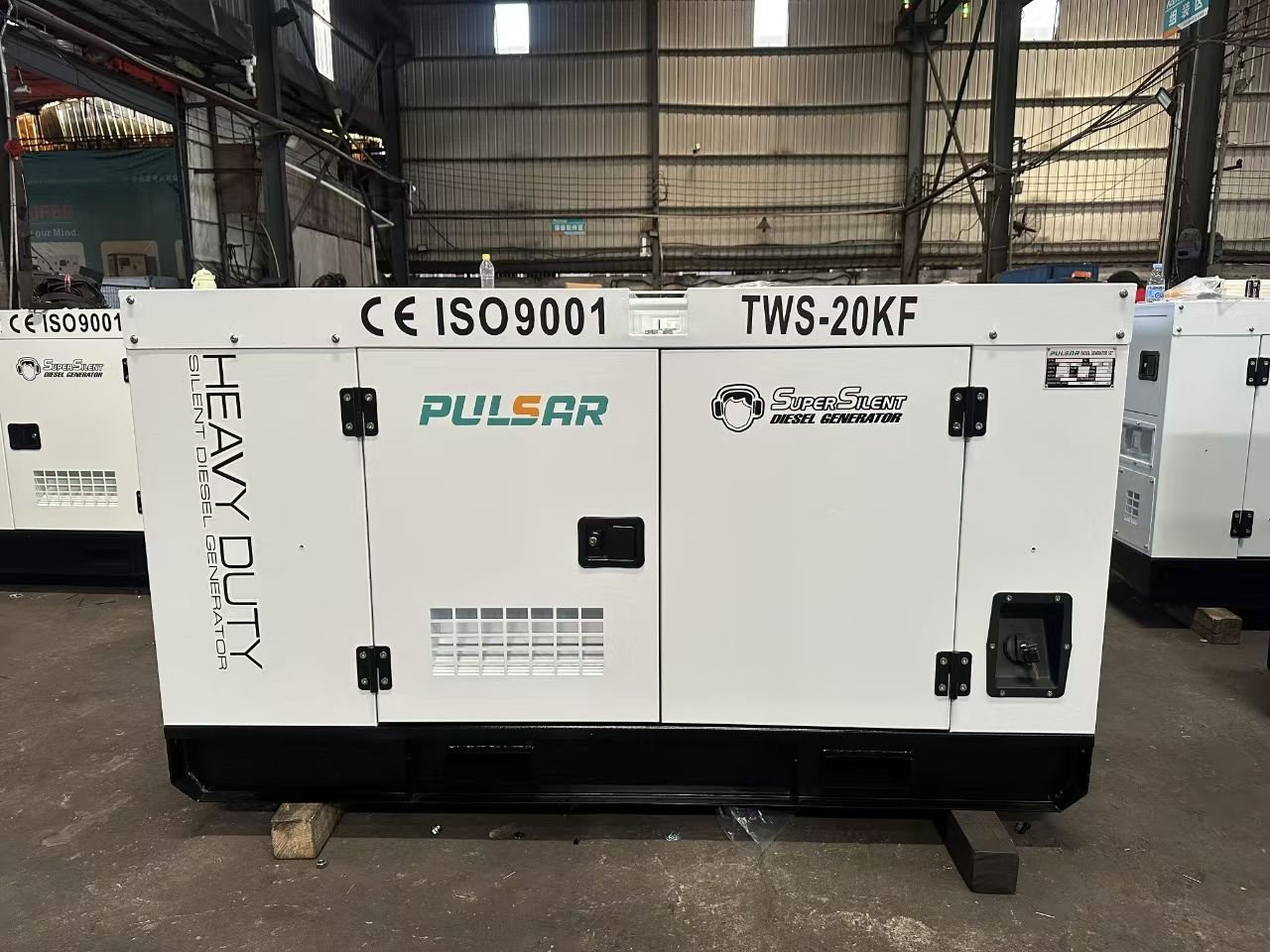 Diesel silent generator (water-cooled) TWS-30KF PULSAR 30KW/38KVA complete with ATS