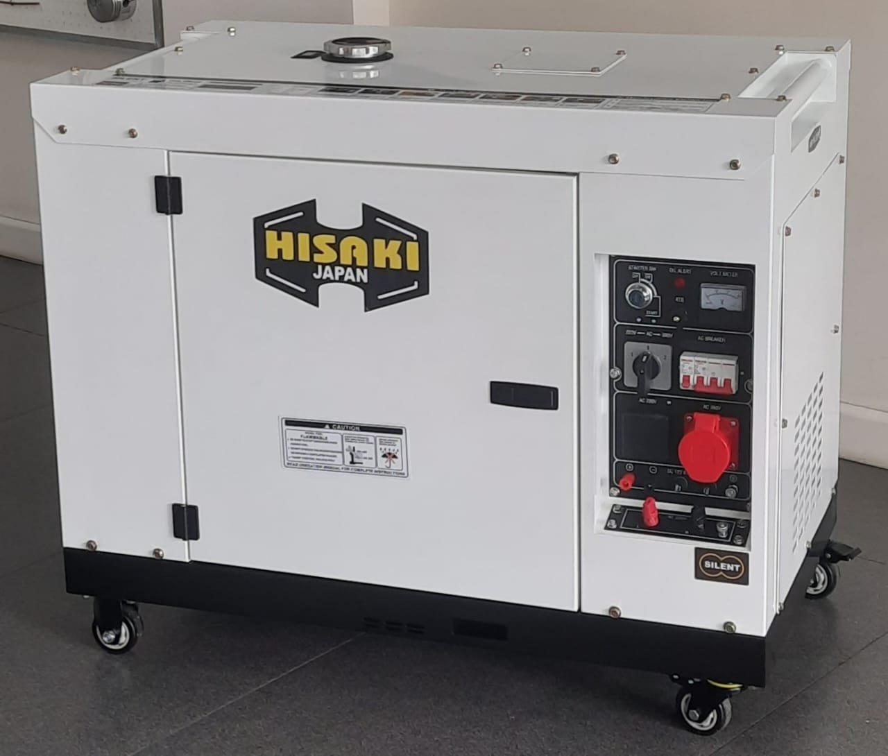 HK13000SNA-D Hisaki Japan Diesel Generator Rated output 13.125kva Maximum Output 13.75kva DOUBLE SWITCH SINGLE and THREE PHASE