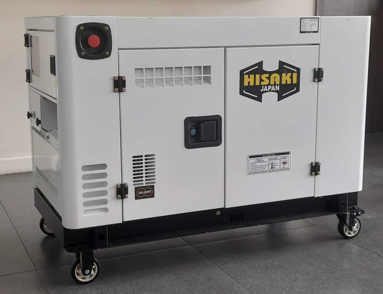 HK19000SNA-D Hisaki Japan Diesel Generator Rated output 18.75kva Maximum Output 19kva DOUBLE SWITCH SINGLE and THREE PHASE