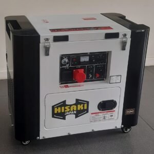 HK8000SNA-3 Hisaki Japan Diesel Generator Aircooled Rated output 10kva WITH ATS SINGLE and THREE PHASE
