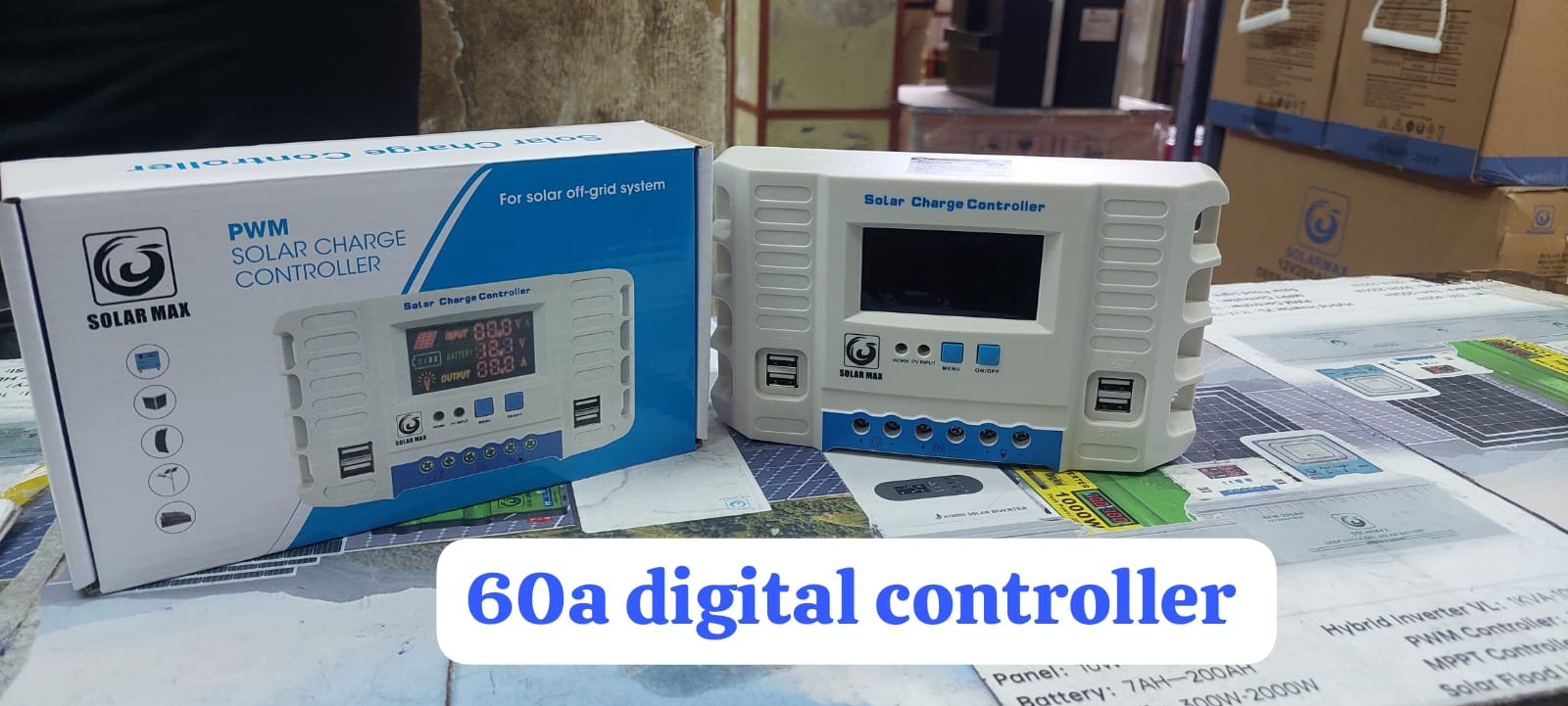 Pwm solar charge controller 60amps