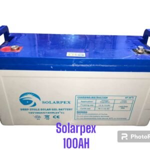 Solarpex deep cycle solar gel battery 100ah 12v