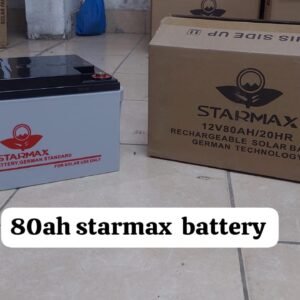 Starmax 12volts 80ah rechargeable solar battery