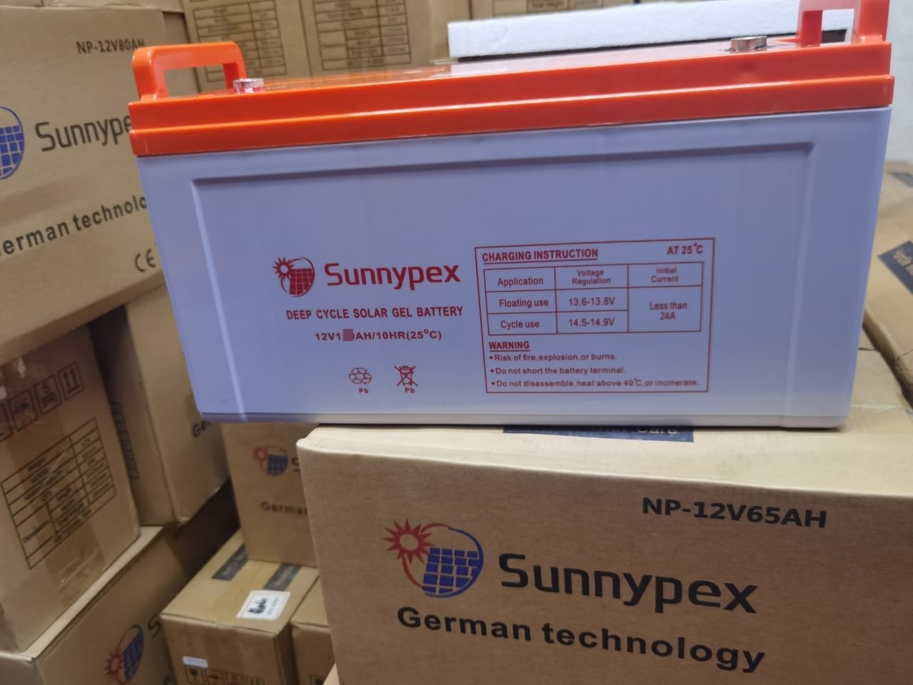 Sunnypex 150ah 12v deep cycle gel battery