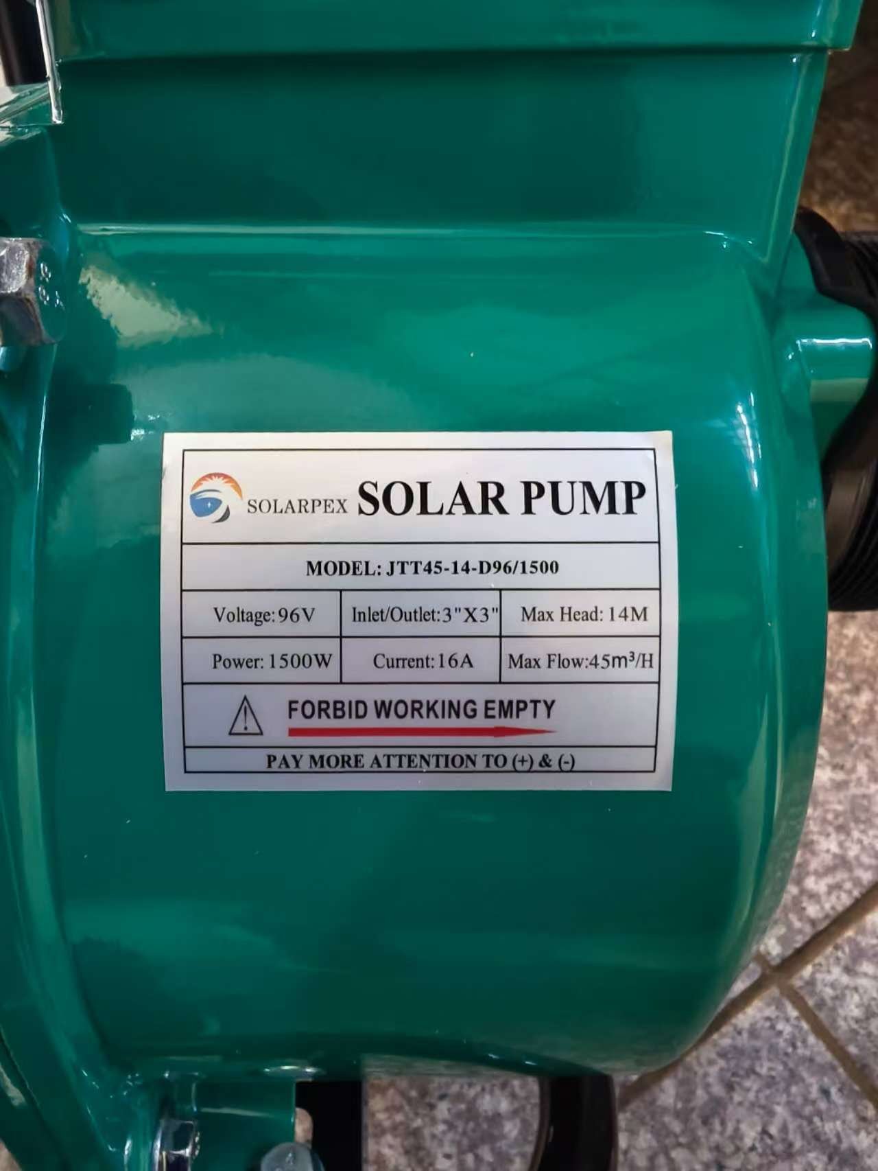 Surface dc solar waterpump 3inch 1500watts - Image 2