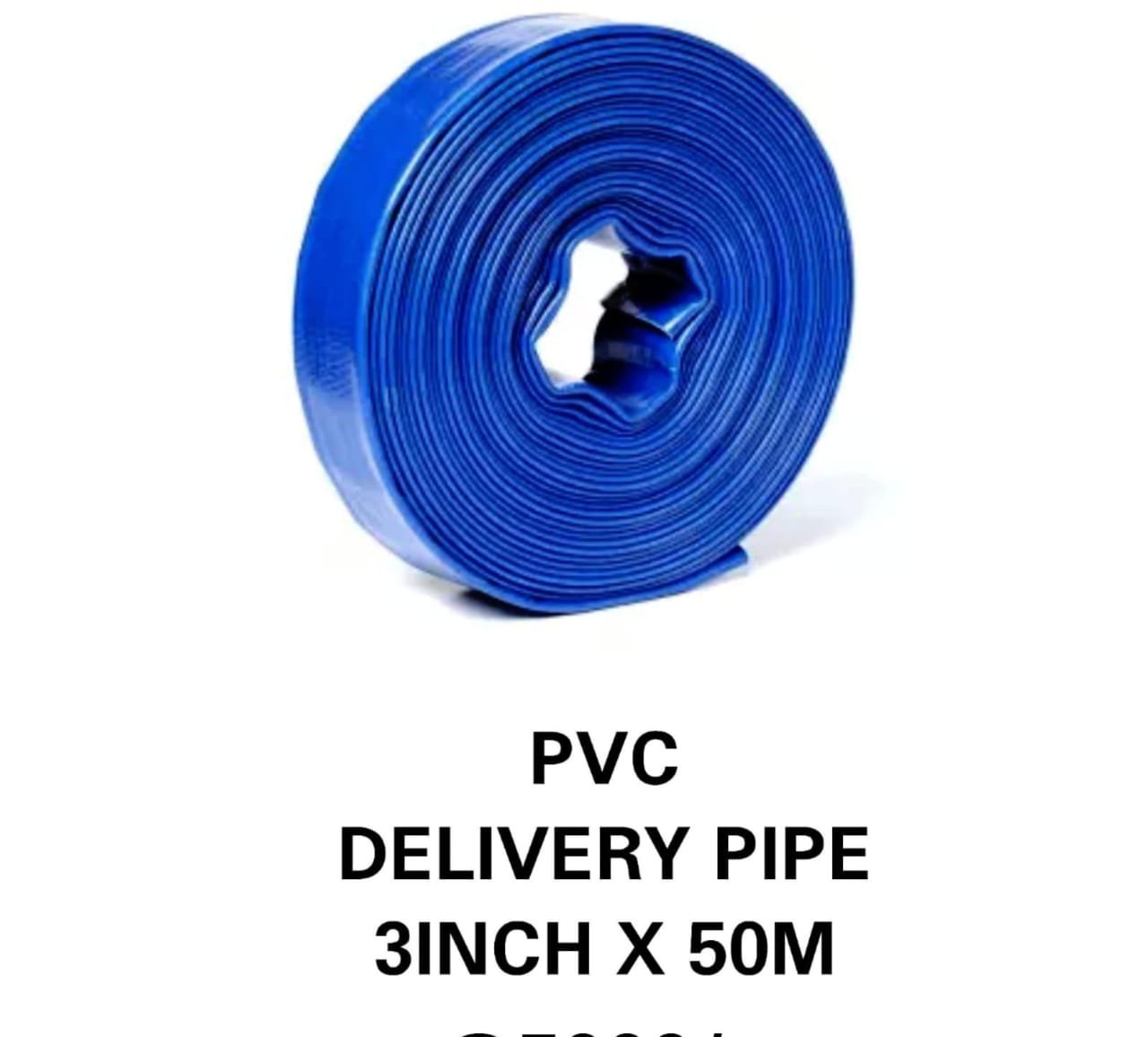 Delivery pipe pvc 50mtrs 3inch