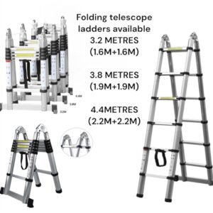 Double sided telescopic ladders  2.5M+2.5M