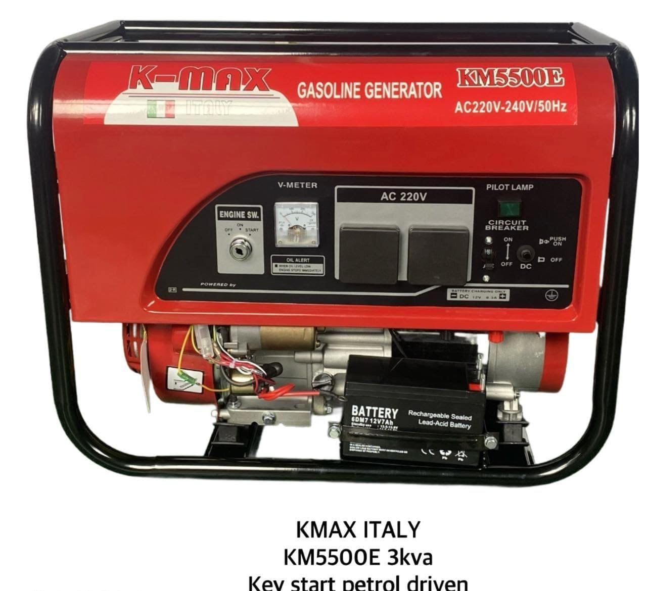 Kmax Italy km5500e 3kva petrol keystart generator