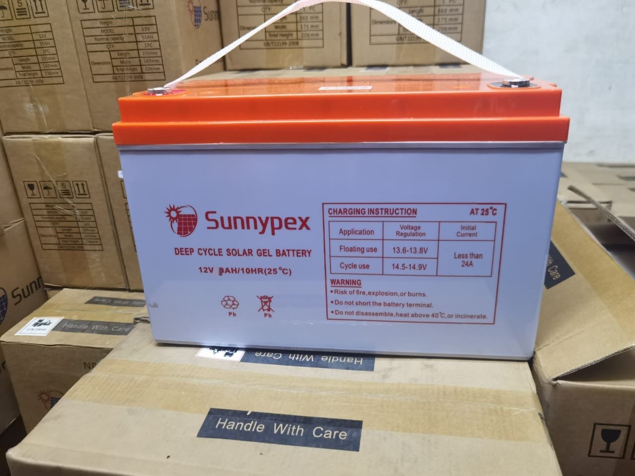 100ah sunnupex solar gel battery 12volts