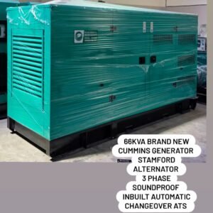 Cummins brand new 66kva 3phase Stamford diesel generator with inbuilt ATS