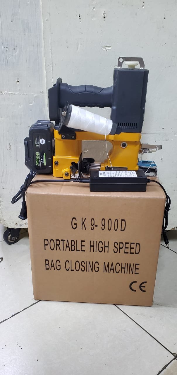 Portable bag closer machine