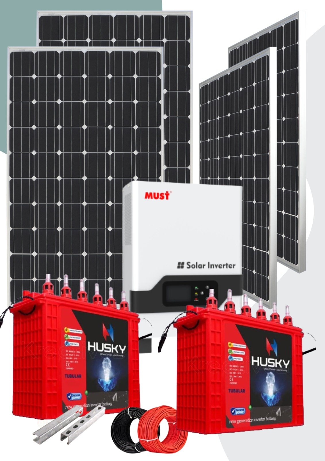 2.2kw inverter solar system kit