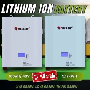 Lithium Ion Amizar 2.56kwh Battery 48v  6000cycles