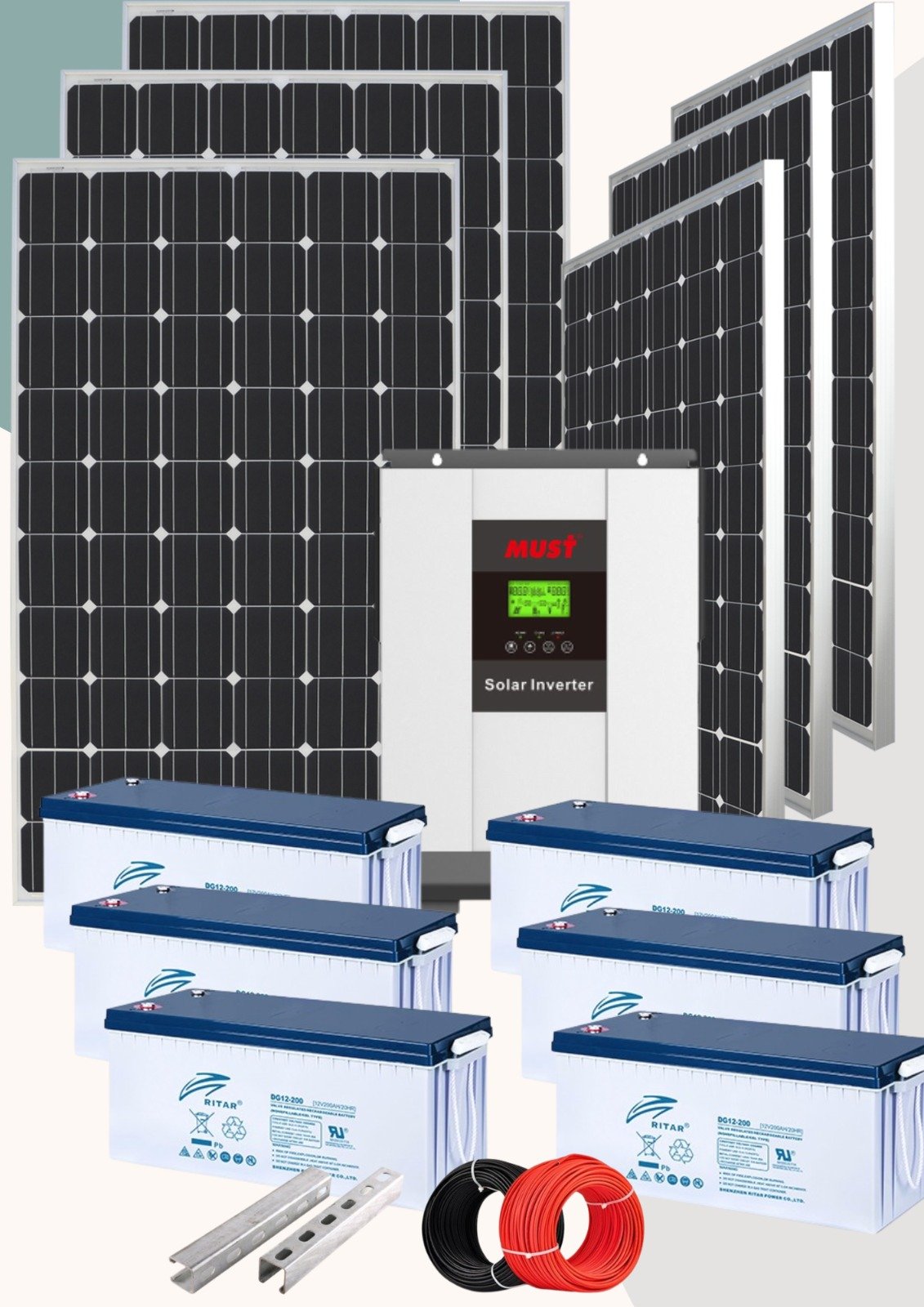 3kva backup solar complete package