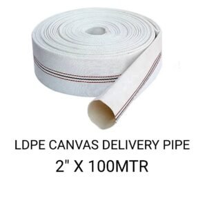 LDPE canvas delivery pipe 2inch 100mtrs