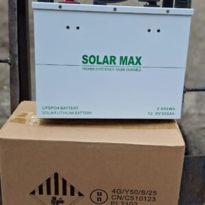 Solarmax LiFePo4 lithium battery 12.8v 300ah 3.84kwh