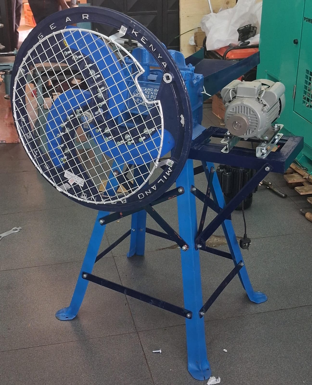 3blade 3hp electric animall chaff cutter machine