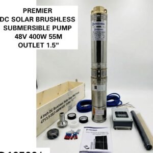 Solar Submersible waterpump 400watts 55mtrs 48v 1.5inch