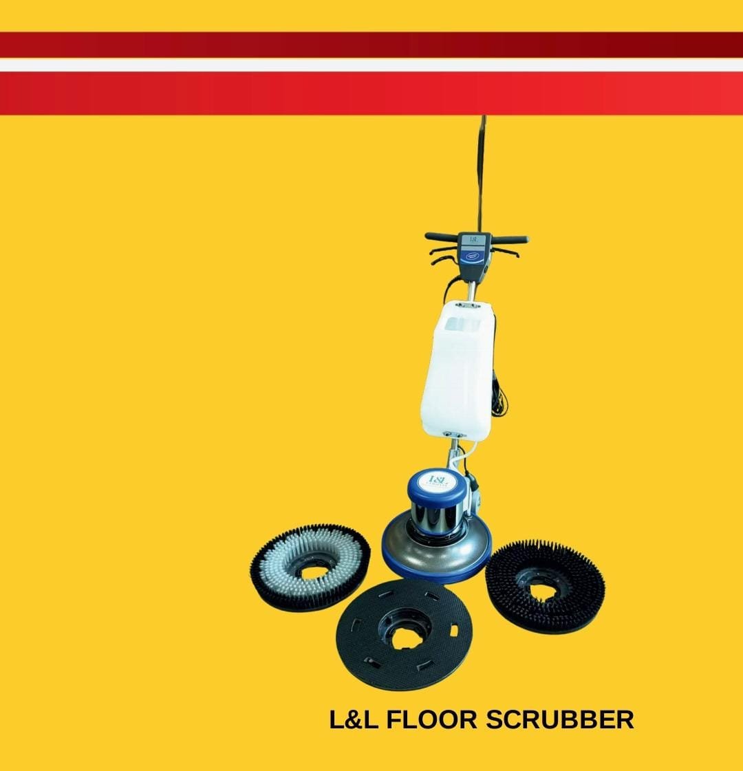 Floor polisher scrubber 220v 1100watts 154rpm 17inch 12mtrs cable