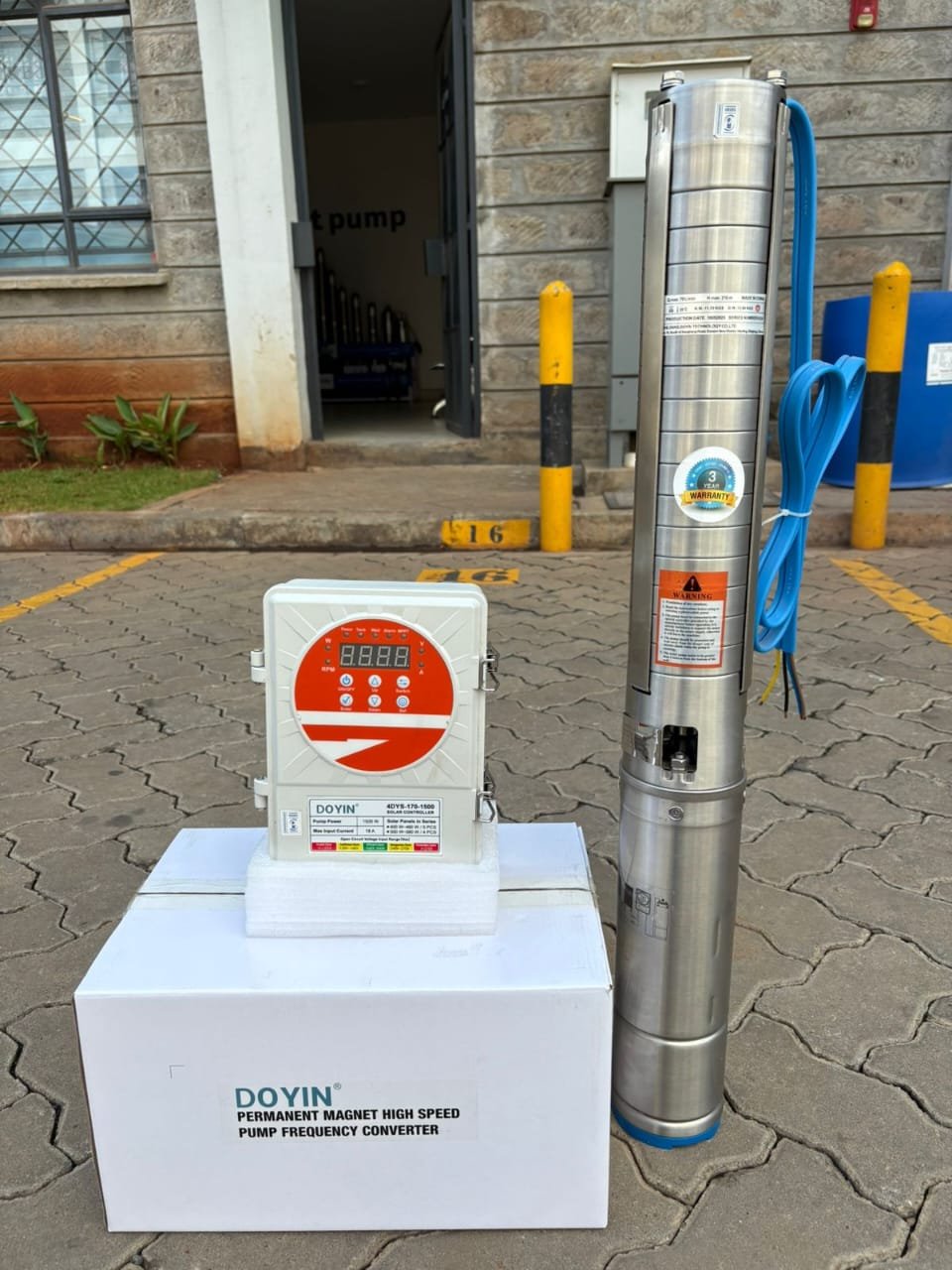 Doyin dc solar submersible pump 1.5hp 1100w 5m³/h 120m