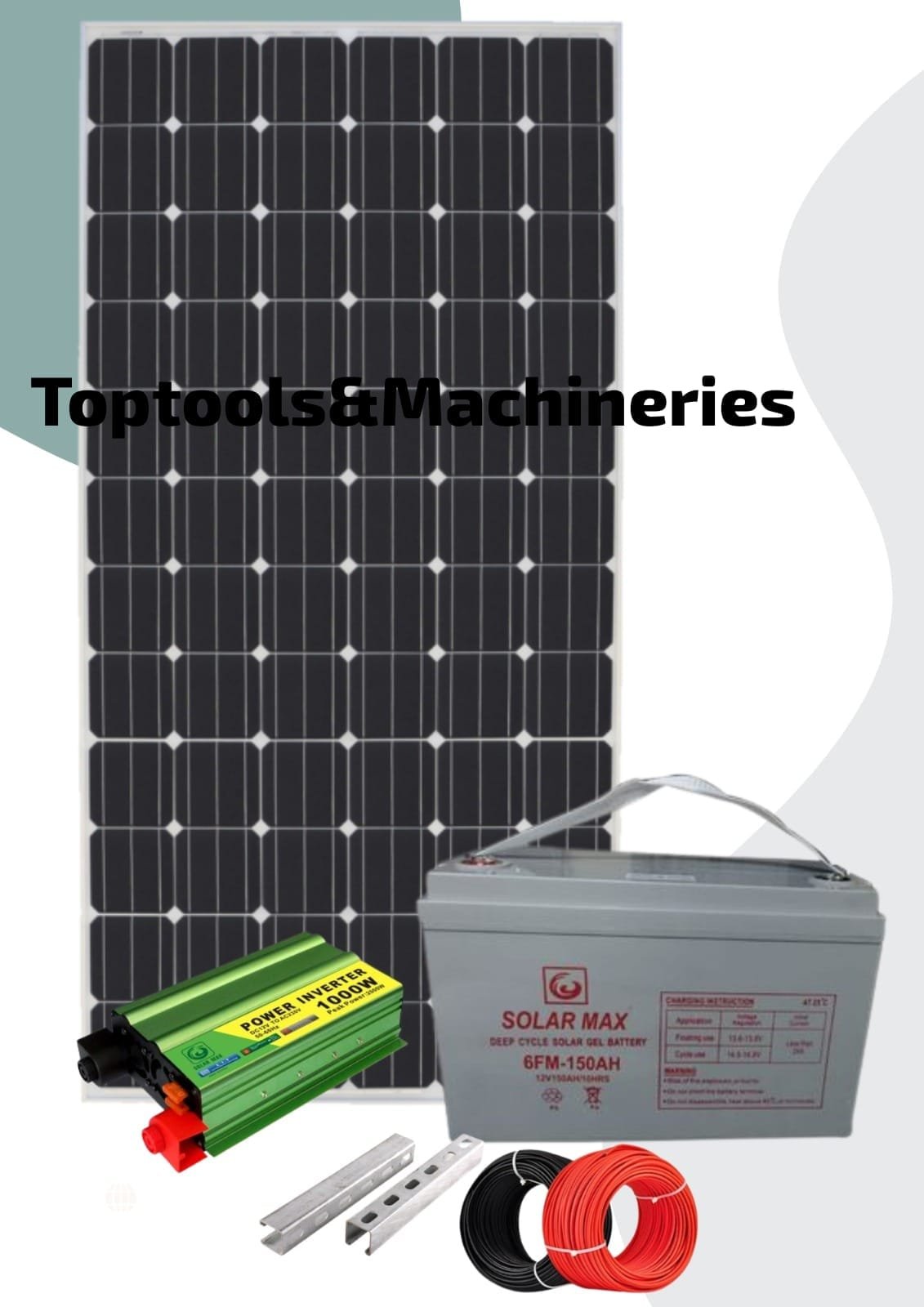 1,000watts solar backup system