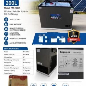 Dc Solar Chest Freezer 200ltrs 12v 24volts