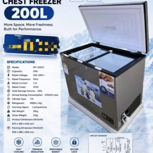 Fast Cooling Chest freezer 200ltrs
