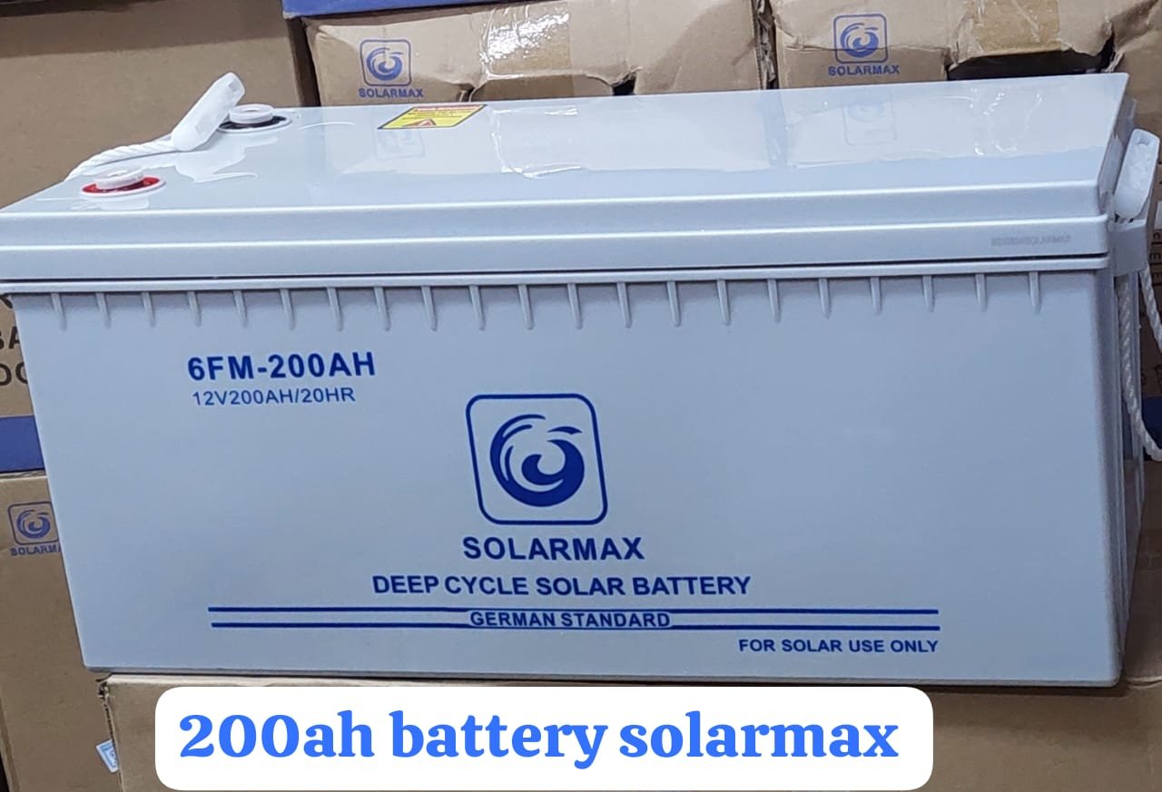 Solarmax deep cycle solar battery 200ah 12v