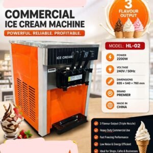 3 flavour Profitable commercial ice cream maker 2200w