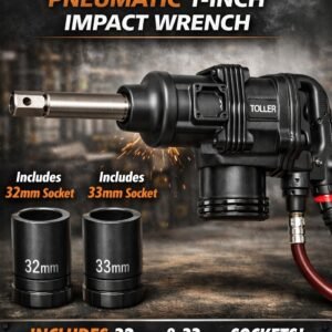Toller pneumatic 1inch impact wrench with 2bits