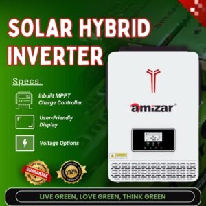 Solar hybrid inverter with inbuilt mppt amizar 6kva