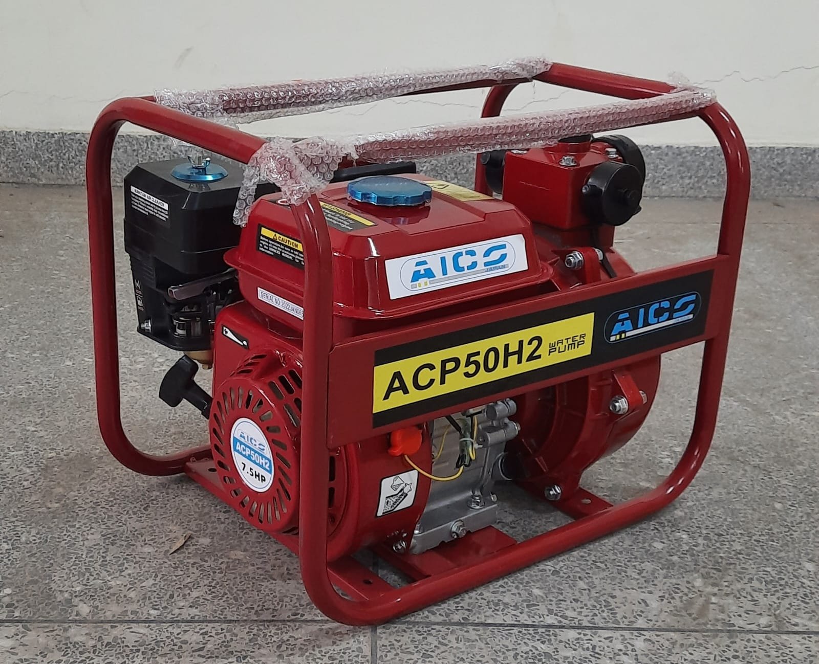 ACP50H2 Aico Japan water pump high pressure 2 inches double impeller 90 meters 7.5hp engine