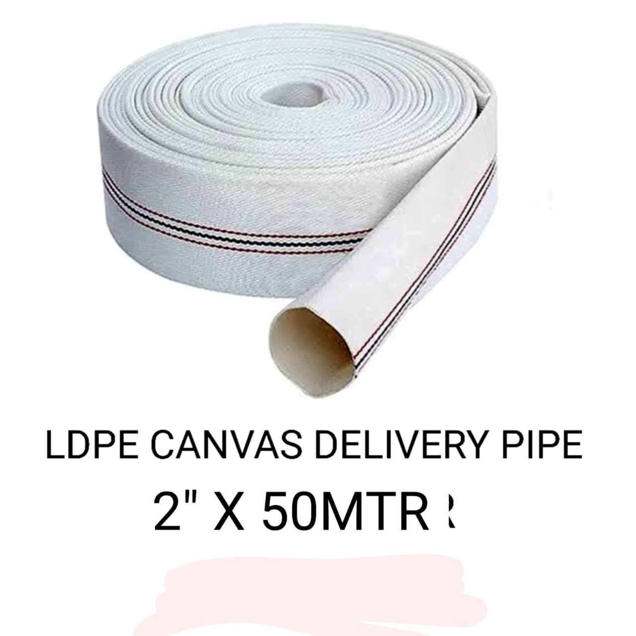 50mtrs 2inch LDPE canvas delivery pipe