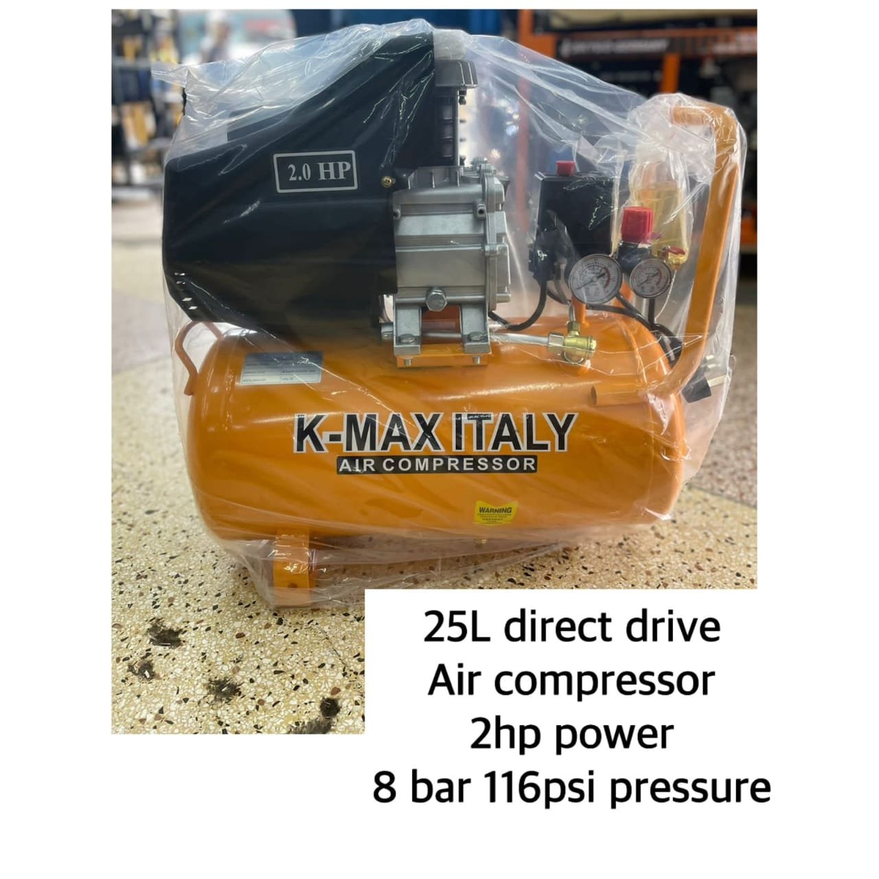 K-max 25Ltrs Air Compressor 2hp